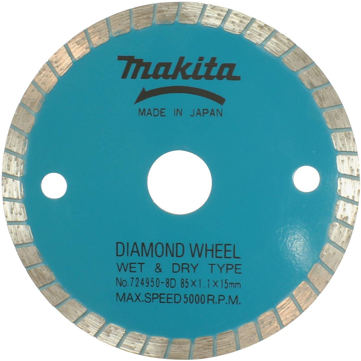 Makita 724950-8D 3-3/8" Diamond Blade, General Purpose - Stone and Masonry