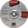 Makita 741415-B-10 9" x 5/8"-11 x 1/4" Hubbed Grinding Wheel, 24 Grit, 10/pk