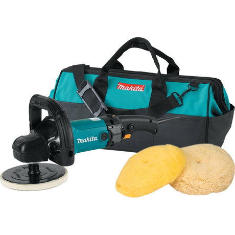 Makita 9237CX3 7-Inch Variable Speed Polisher-Sander with Polishing Kit