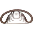 Makita A-34475 3/8" x 21" Abrasive Belt, 100 Grit 10 Pack