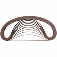 Makita A-34584 1/2" x 21" Aluminum Oxide Abrasive Belt 80 Grit for Tight-Space Material Removal (10 Pack)