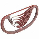 Makita A-34584 1/2" x 21" Aluminum Oxide Abrasive Belt 80 Grit for Tight-Space Material Removal (10 Pack) - 2