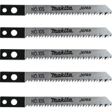 Makita A-85824 Jig Saw Blade, Makita Shank, 3-1/8" x 12T, 5/pk - 2