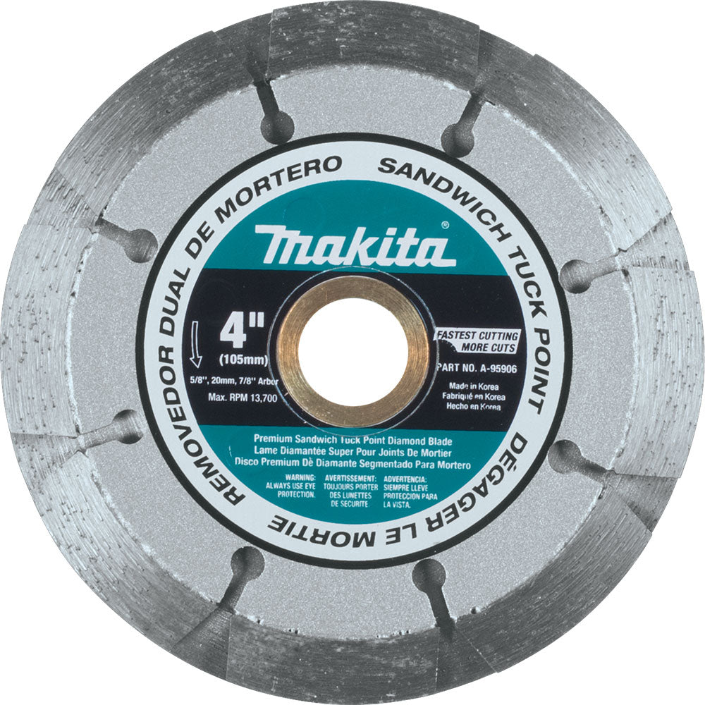 Makita A-95906 4" Dual Sandwich Diamond Tuck Point Blade