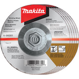 Makita A-96001-5 6" x 1/4" x 5/8-11" Hubbed INOX Grinding Wheel, 5/pk