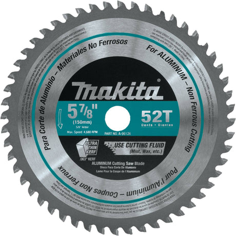 Makita A-96126 5-7/8" 52T Carbide Tipped Circular Saw Blade, Aluminum