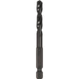 Makita A-97813 1/4" Black Oxide Drill Bit, 1/4" Hex Shank