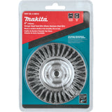 Makita A-98516 4" Stringer Bead Twist Wire Wheel, Stainless, M10 x 1.25 - 3