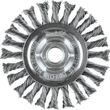 Makita A-98669 4" Knot Twist Wire Wheel, 5/8"-11 - 2