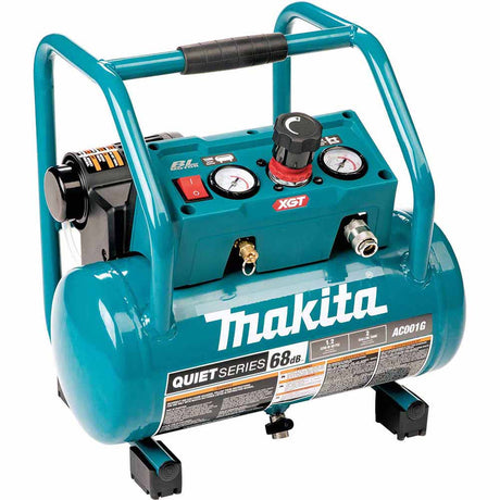 Makita AC001GZ 40V max XGT Brushless Cordless 2 Gallon Quiet Series Compressor, Tool Only