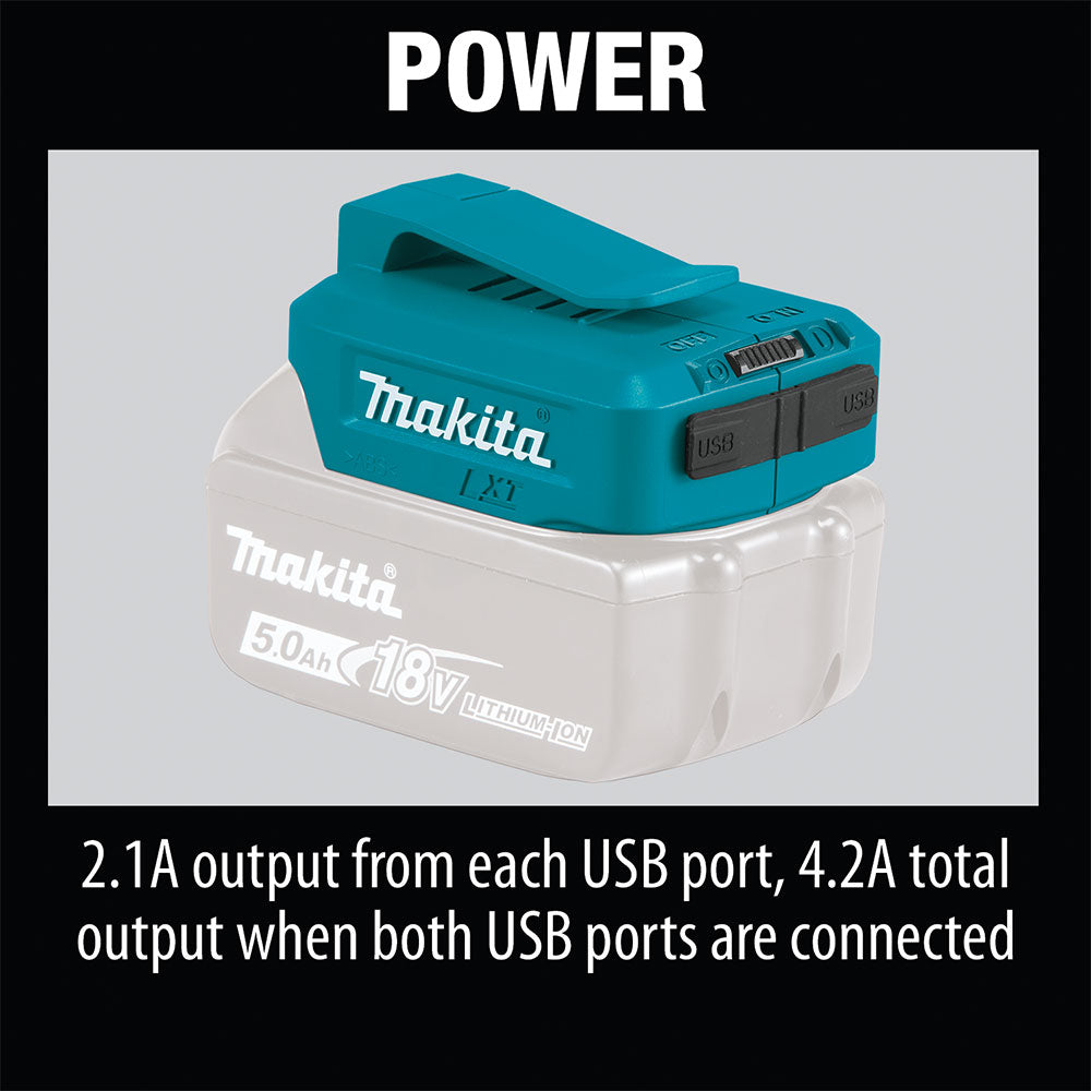 Makita ADP05 18V LXT USB Charging Adapter - 11