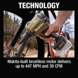 Makita ADSA01Z Outdoor Adventure 18V LXT Brushless Cordless High Speed Blower/Inflator, Tool Only - 14