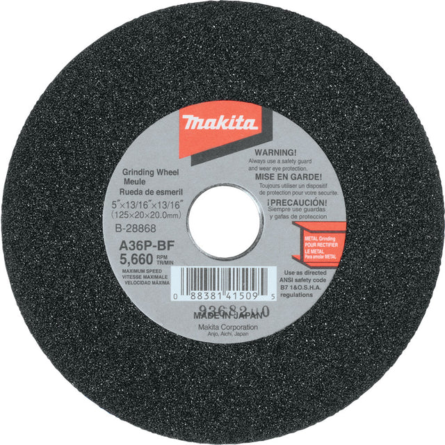 Makita B-28868 5" x 13/16" x 13/16" Grinding Wheel, 36 Grit, GS5000