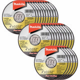 Makita B-46143-25 4" x .032" x 5/8" Ultra Thin Cut-Off Wheel, Stainless, 25/pk - 2