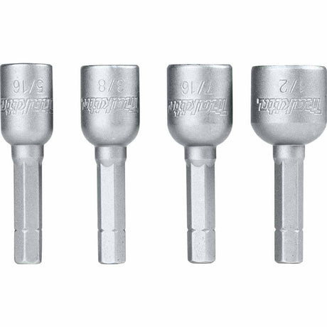 Makita B-59265 4 Pc. Magnetic Nutsetter Set, 5/16", 3/8", 7/16", 1/2"