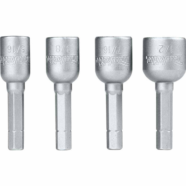 Makita B-59265 4 Pc. Magnetic Nutsetter Set, 5/16", 3/8", 7/16", 1/2"