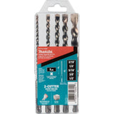 Makita B-60969 5 Pc. SDS-PLUS Bit Set, 2-Cutter - 5