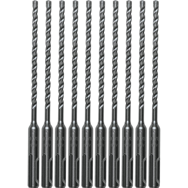 Makita B-61189 3/16" x 6" SDS-Plus Bit, 3-Cutter, 10 Pack