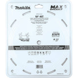 Makita B-62103 10" 45T Carbide-Tipped Max Efficiency Miter Saw Blade - 10