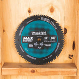 Makita B-66977 10" 80T Carbide-Tipped Max Efficiency Miter Saw Blade - 6