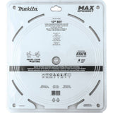Makita B-66999 12" 80T Carbide-Tipped Max Efficiency Miter Saw Blade - 8