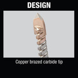 Makita B-68937 1/8" x 3" Glass and Tile Bit, Round Shank - 3