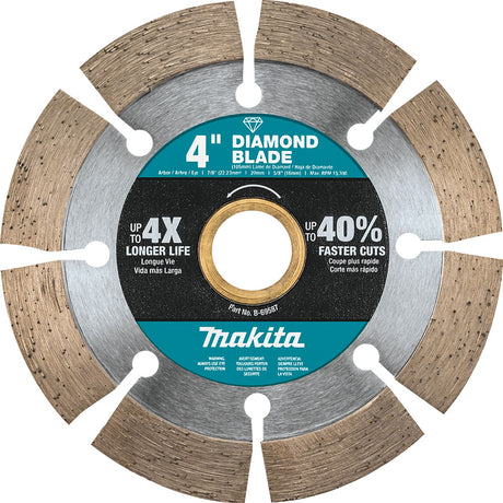 Makita B-69587 4" Diamond Blade, Segmented, General Purpose