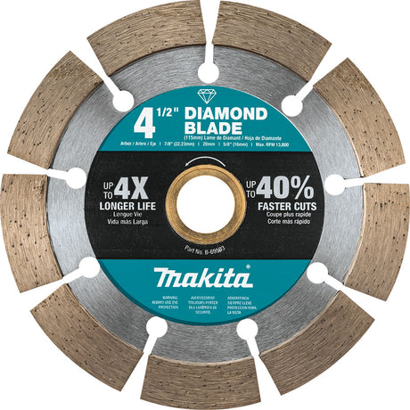 Makita B-69593 4-1/2" Diamond Blade, Segmented, General Purpose