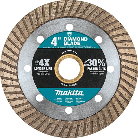 Makita B-69680 4" Diamond Blade, Turbo, General Purpose