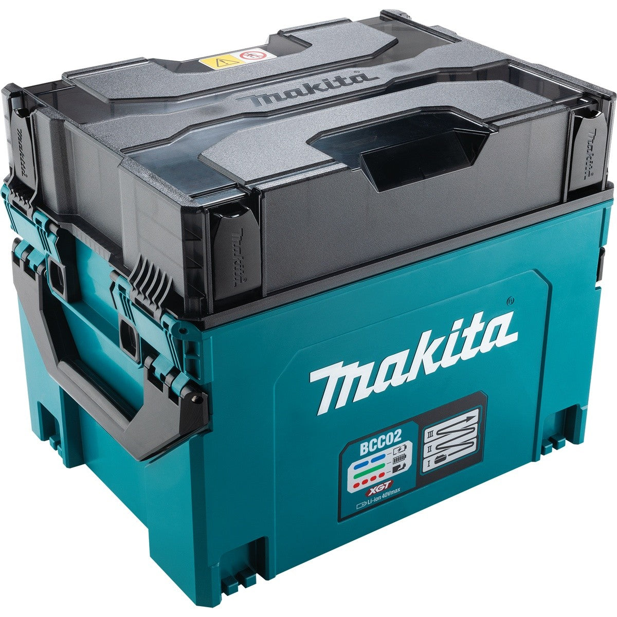 Makita BCC02 40V max XGT 12 Port Charging Case Packaged 18.23 in. W x 13.9 in. D x 14.92 in. H