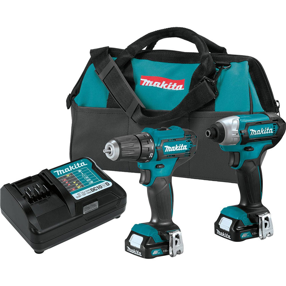 Makita CT232 12V Max CXT Lithium-Ion Cordless 2-Pc. Combo Kit (1.5Ah)