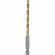 Makita D-23911 3/16" Titanium Coated Drill Bit, 1/4" Hex Shank