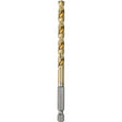 Makita D-23927 1/4" Titanium Coated Drill Bit, 1/4" Hex Shank