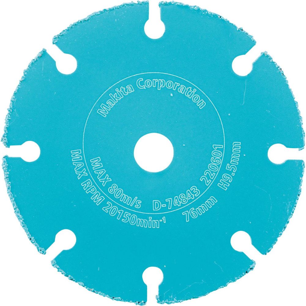 Makita D-74843 3" Carbide Grit Abrasive Multi-Material Cut-Off Wheel - 2