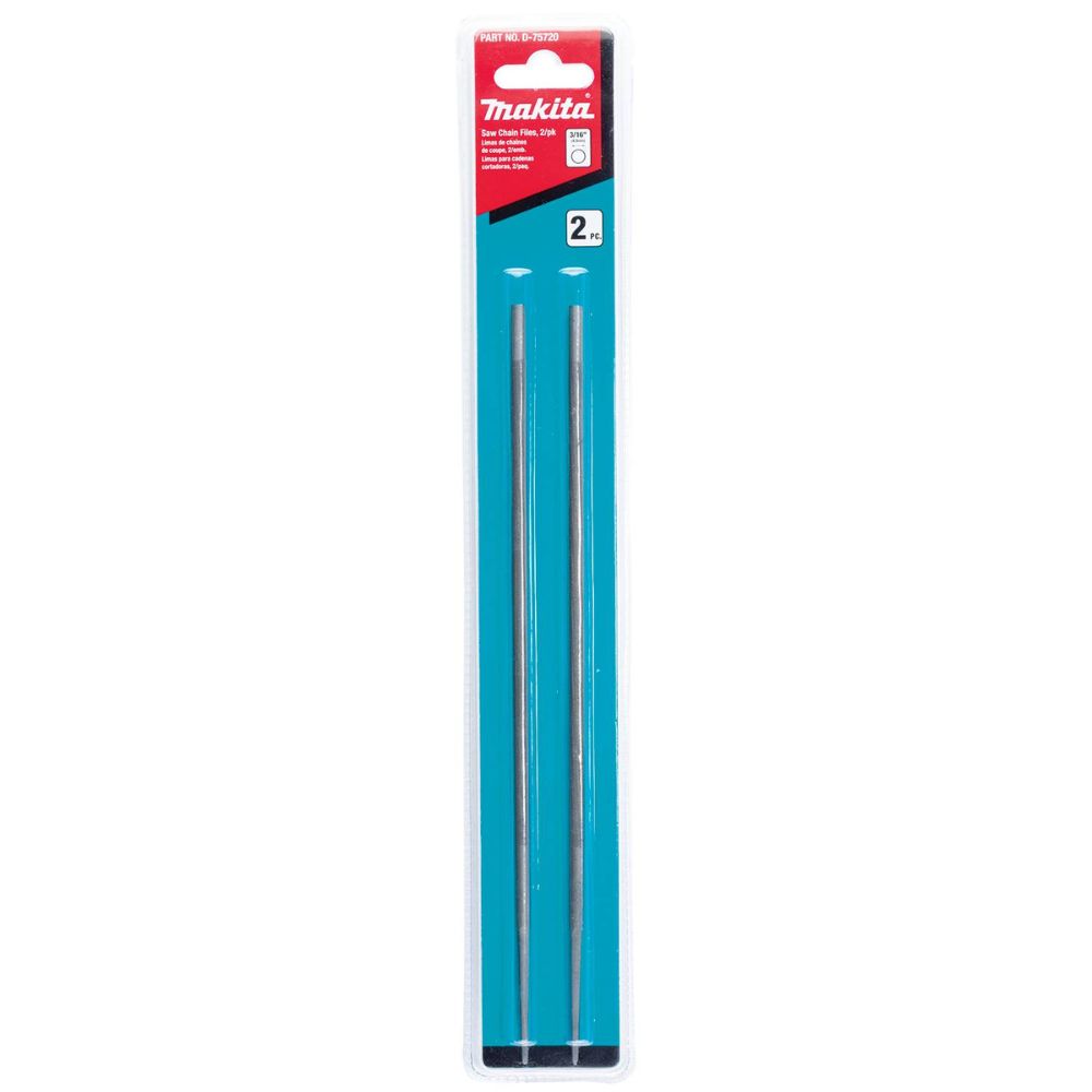 Makita D-75720 3/16" Round Saw Chain Files, 2/pk - 2