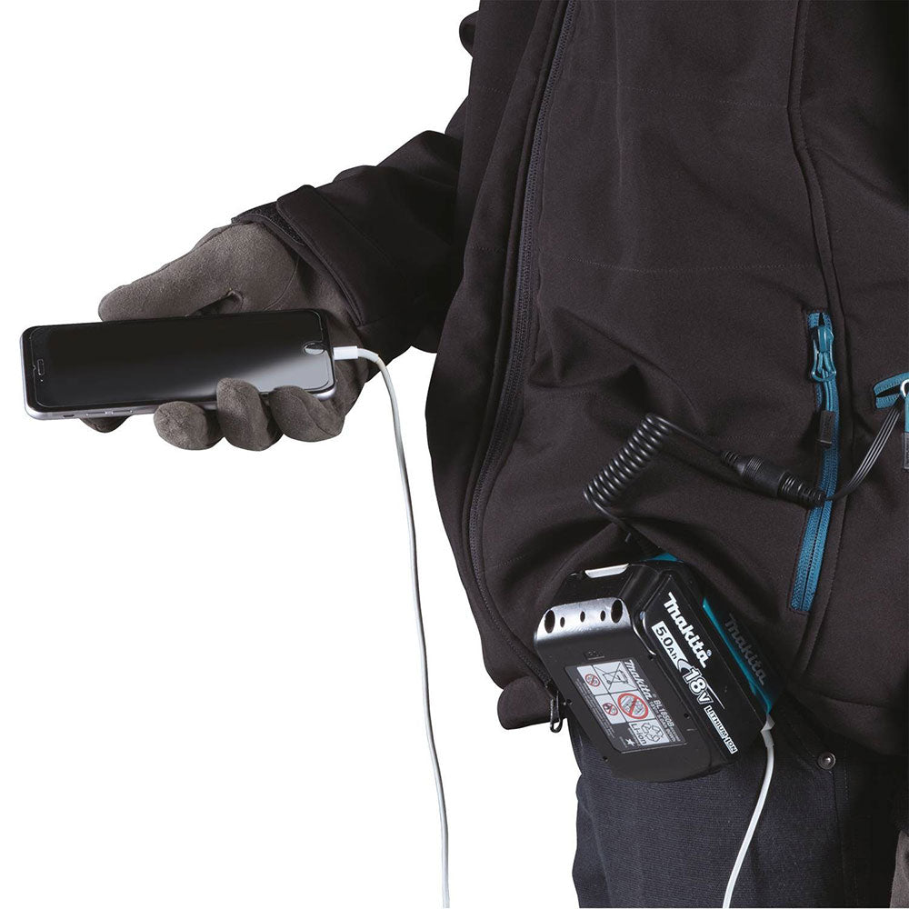 Makita DCJ205Z3XL 18V LXT Lithium-Ion Cordless Heated Jacket, Jacket Only(3XL) - 5