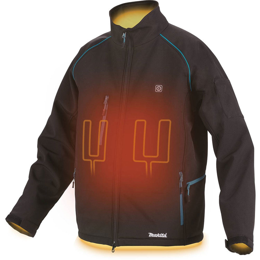 Makita DCJ205Z2XL 18V LXT Lithium-Ion Cordless Heated Jacket, Jacket Only(2XL) - 10