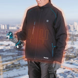 Makita DCJ205Z3XL 18V LXT Lithium-Ion Cordless Heated Jacket, Jacket Only(3XL) - 18