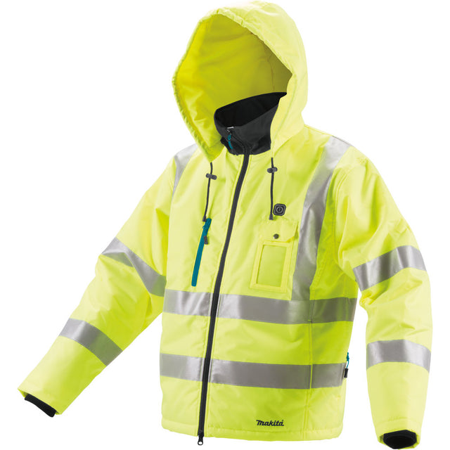 Makita DCJ206ZL 18V LXT Cordless High Visibility Heated Jacket (L)