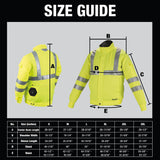 Makita DFJ214Z2XL 18V LXT Lithium-Ion Cordless High Visibility Fan Jacket (2XL) - 6