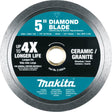 Makita E-02674 5" Diamond Blade, Continuous Rim, General Purpose