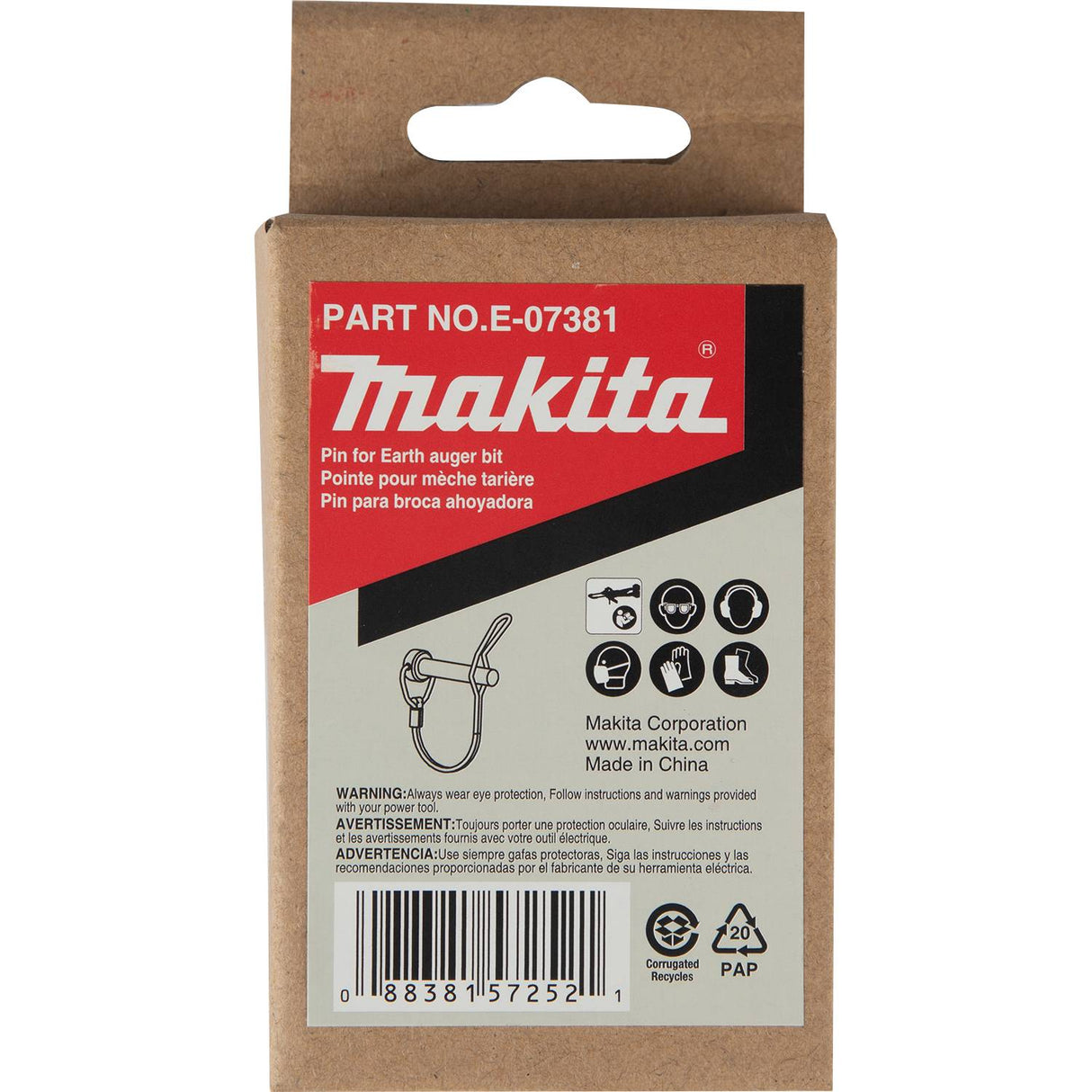 Makita E-07381 Earth Auger Pin - 2