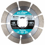 Makita E-12647 X-LOCK 4-1/2" Diamond Blade Variety Pack, 3/pc - 6