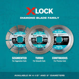 Makita E-12647 X-LOCK 4-1/2" Diamond Blade Variety Pack, 3/pc - 10