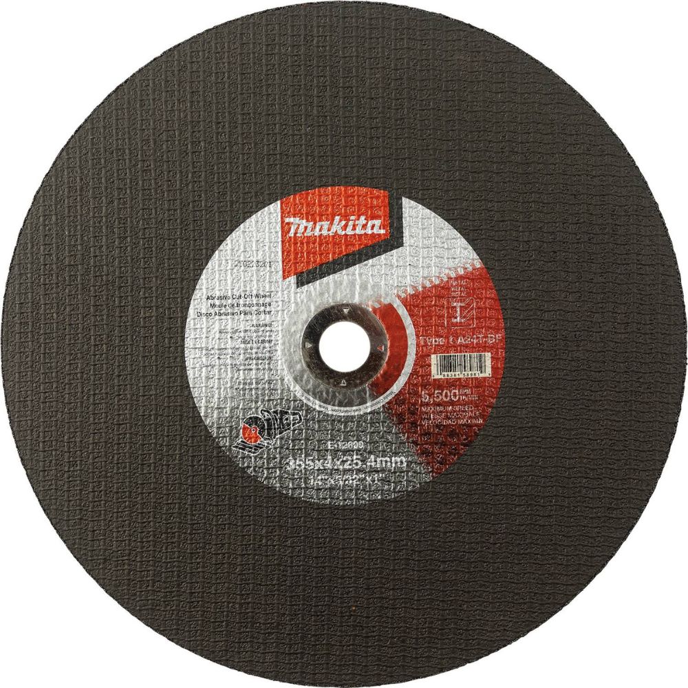 Makita E-12809-5 14" x 5/32" x 1" Abrasive Cut Off Wheel, 5/pk - 2