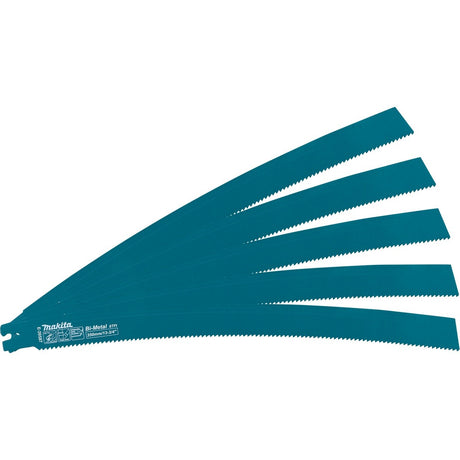 Makita E-26587 14 in. Curved Bi-Metal Metal Pipe Cutting Reciprocating Saw Blade 8 TPI (5 Pack)