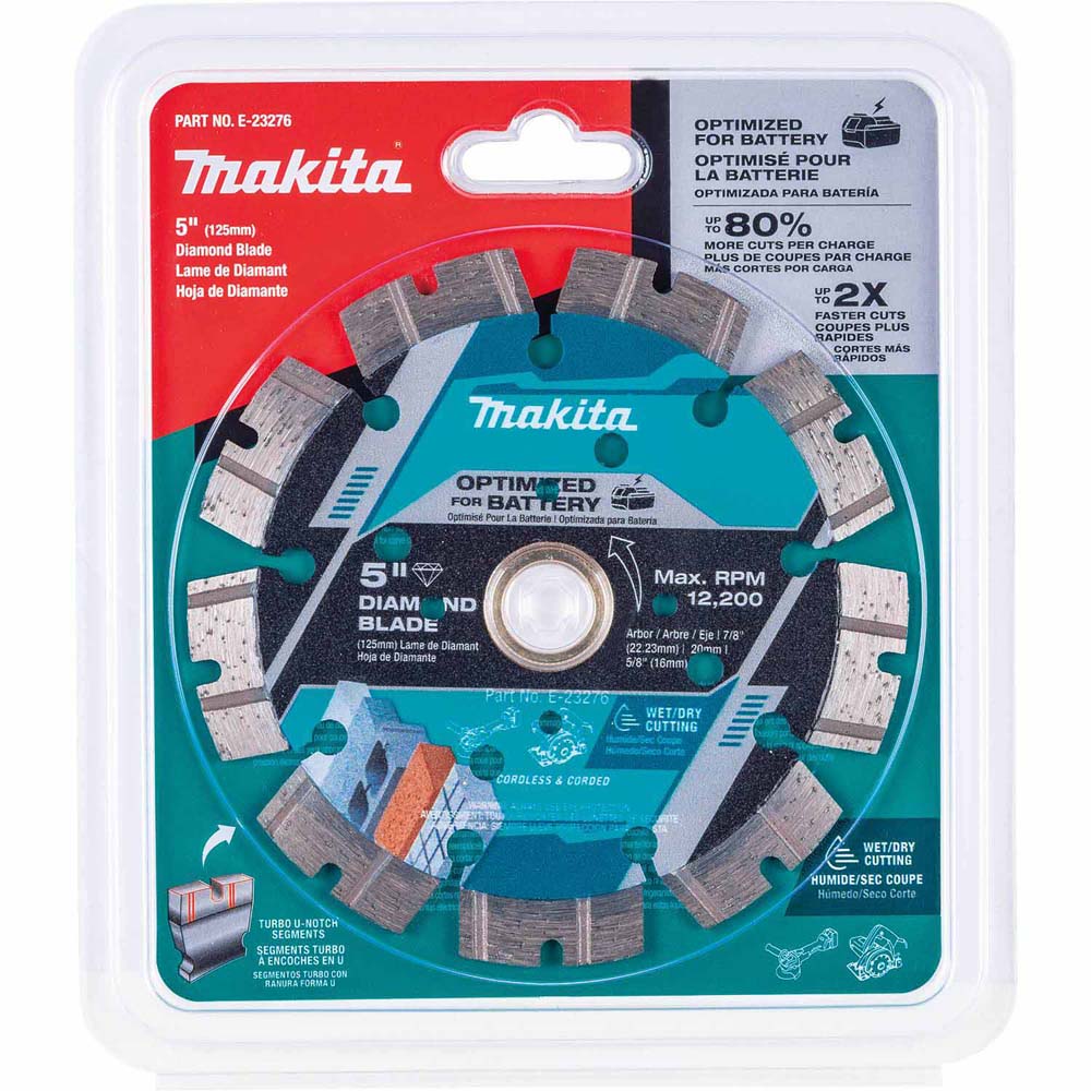 Makita E-23276 5" Segmented General PurposeThin Kerf Diamond Blade - 2