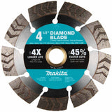 Makita E-23313 4-1/2" Segmented Turbo General Purpose Diamond Blade
