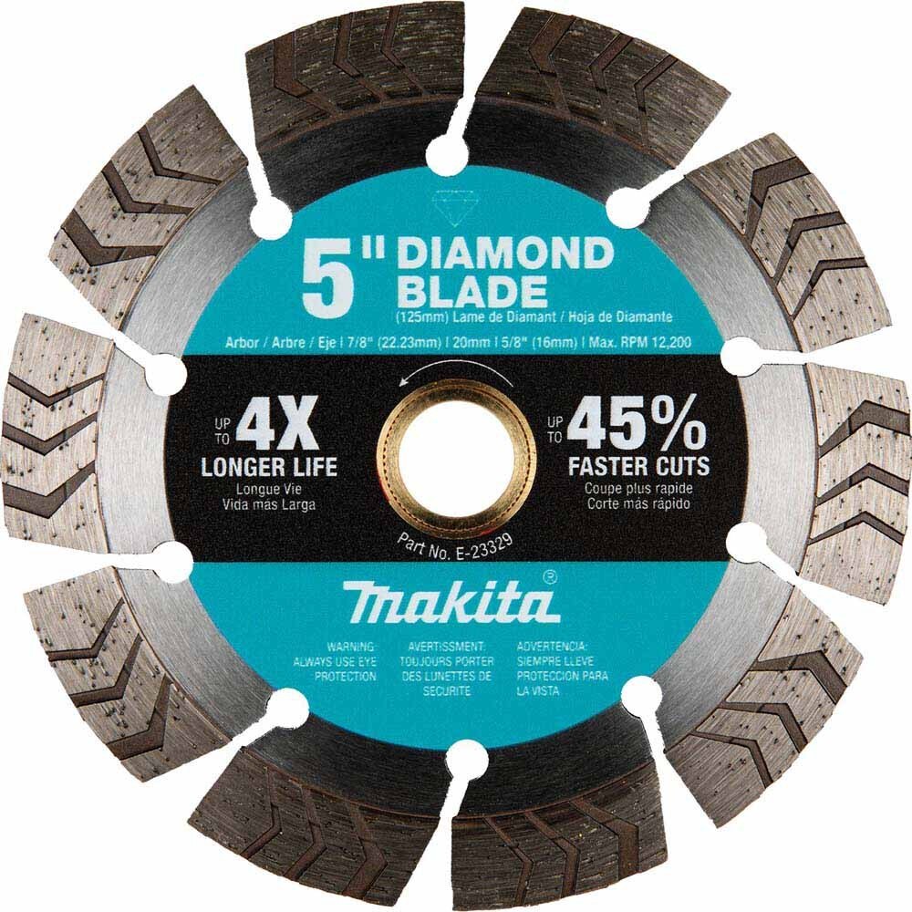 Makita E-23329 5" Segmented Turbo General Purpose Diamond Blade