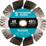 Makita E-23329 5" Segmented Turbo General Purpose Diamond Blade